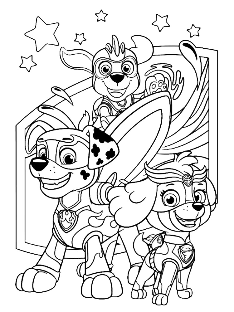 Paw patrol coloring pages