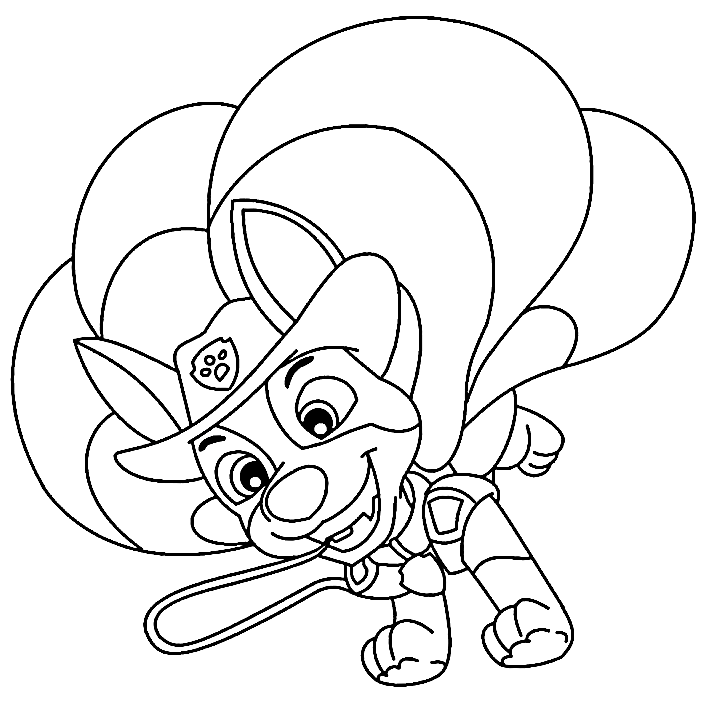 Tracker paw patrol coloring pages printable for free download