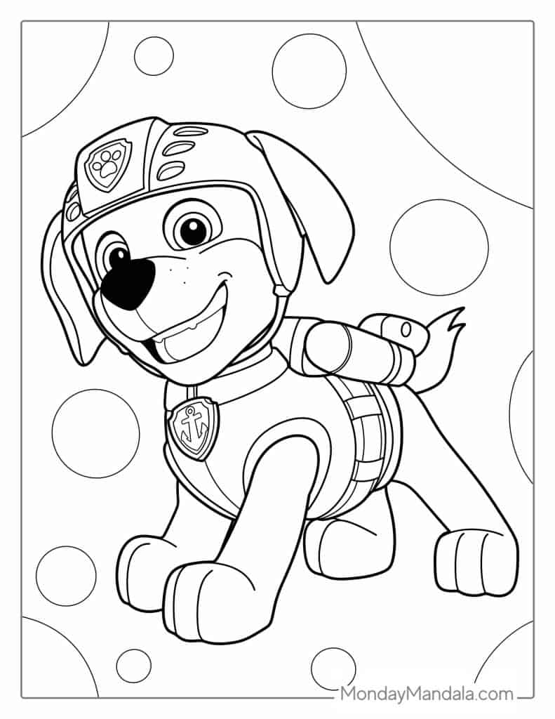 Paw patrol coloring pages free pdf printables