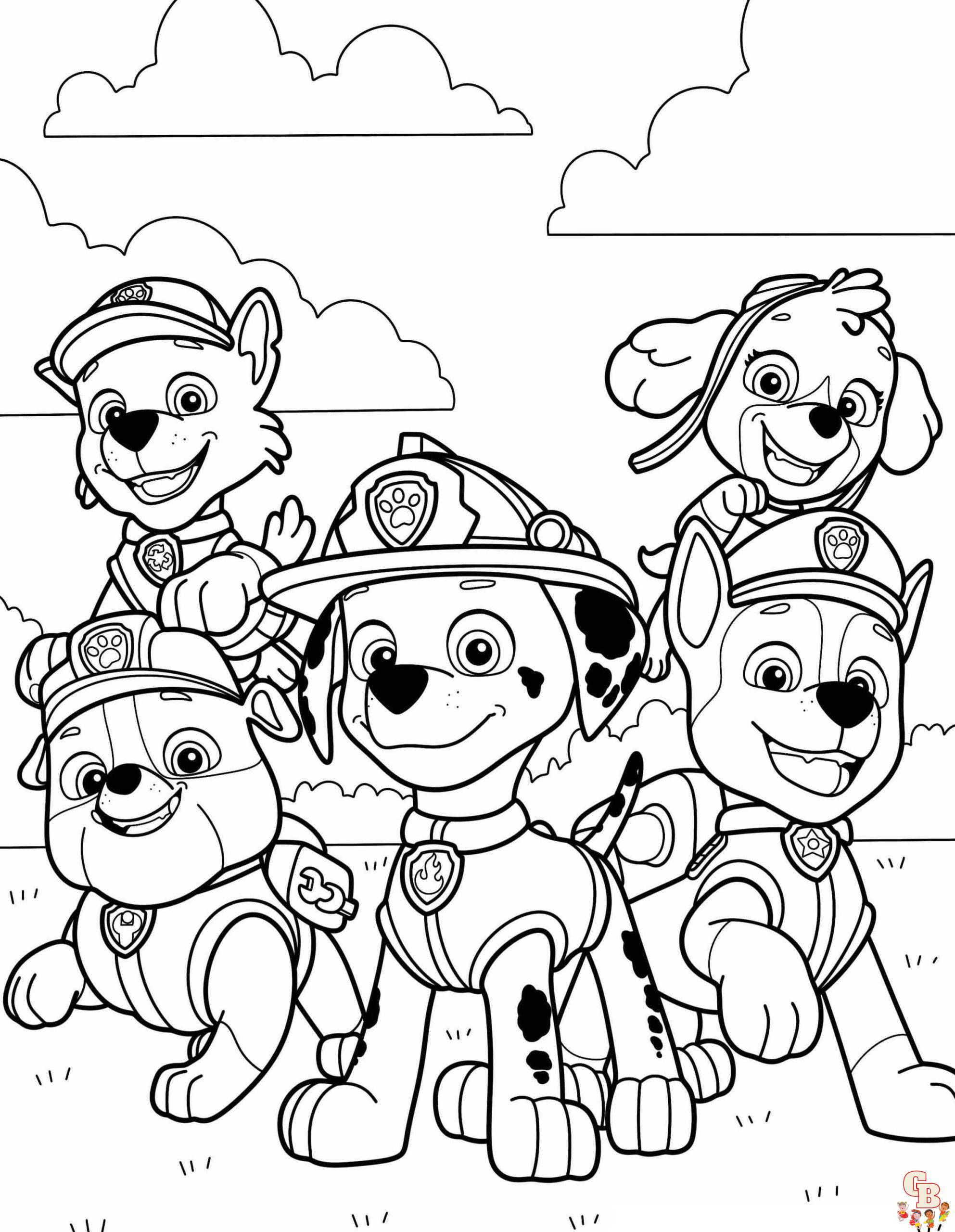 Discover the best free paw patrol coloring pages printable