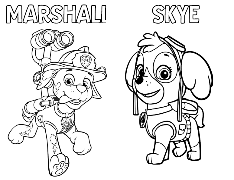 Paw patrol coloring activity book free to use