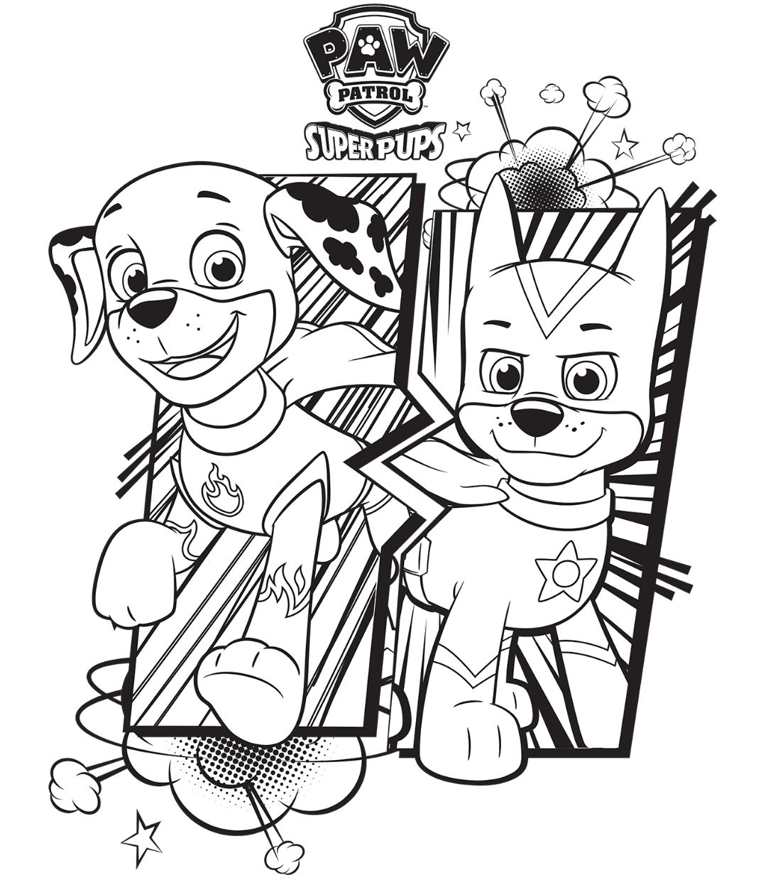 Paw patrol coloring pages