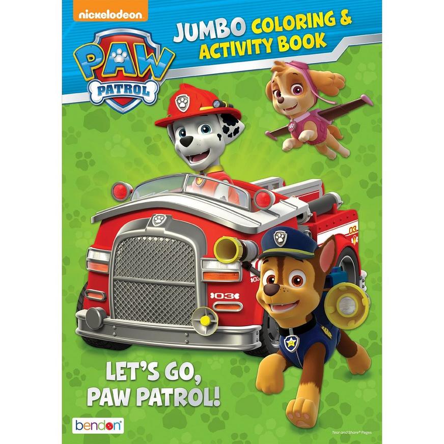 Paw patrol coloring activity book party city