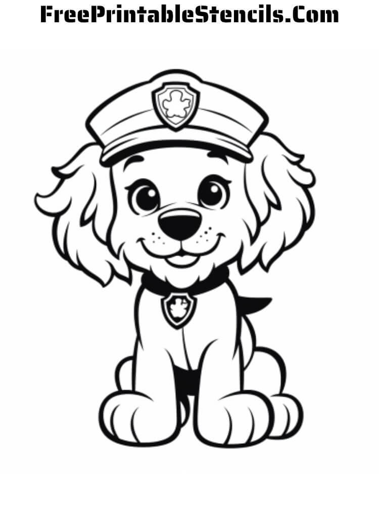 Free printable paw patrol stencils