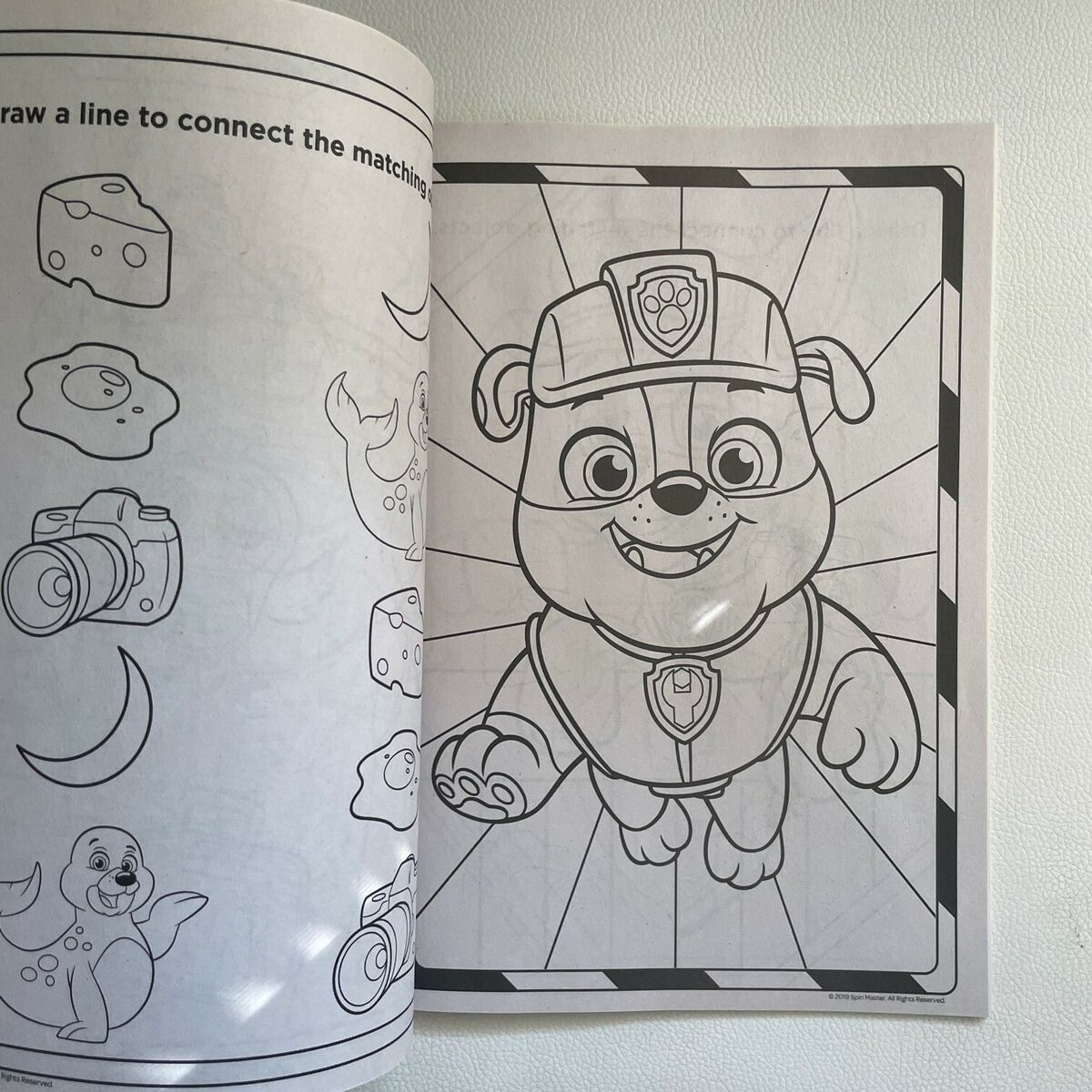 Paw patrol jumbo coloring book new nickeloden licensed marshall skye rocky kids