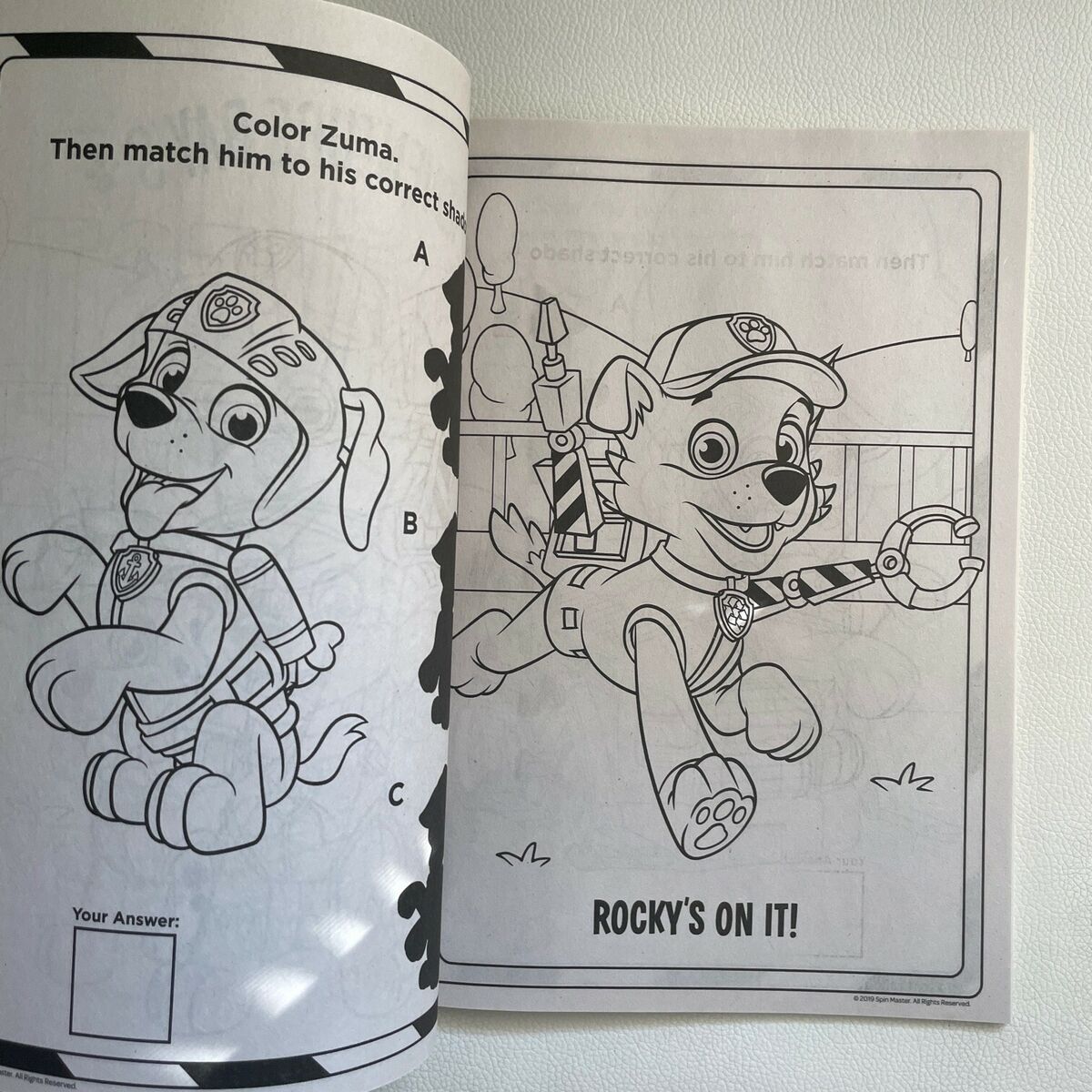 Paw patrol jumbo coloring book new nickeloden licensed marshall skye rocky kids