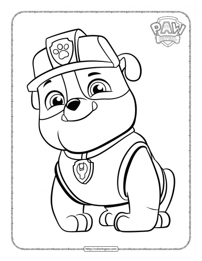 Paw patrol coloring pages free pdf printables