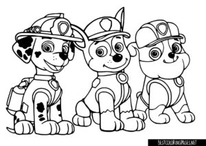 Paw patrol coloring pages