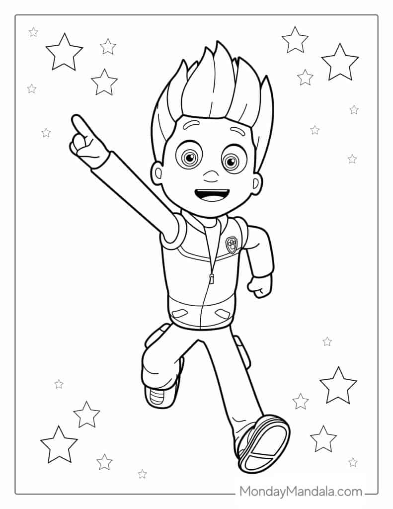 Paw patrol coloring pages free pdf printables