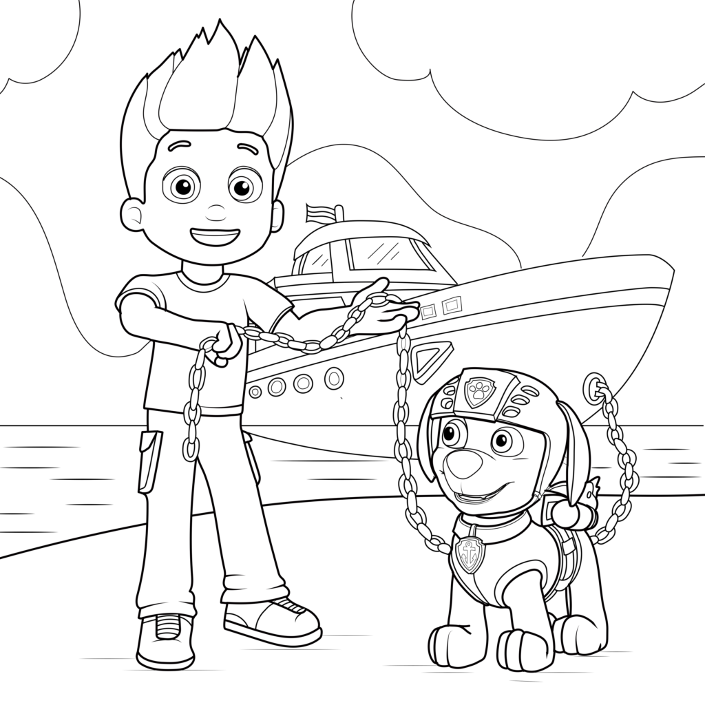 Free printable paw patrol coloring pages