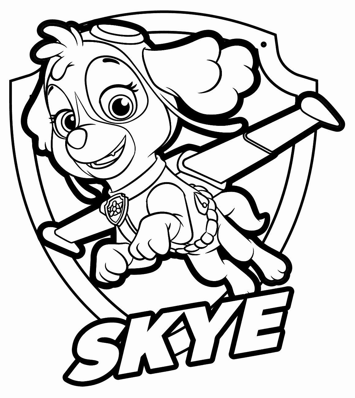 Paw patrol coloring pages paw patrol coloring pages sky at getcolorings free printable