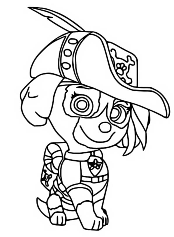 Coloring page paw patrol