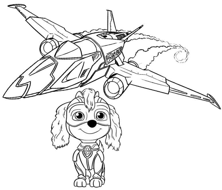 Coloring page paw patrol