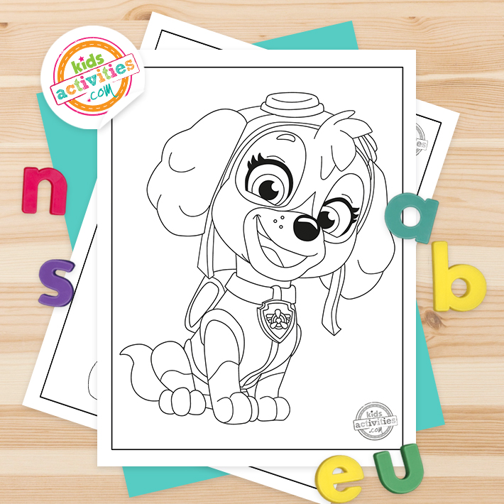 Free printable paw patrol coloring pages kids activities blog