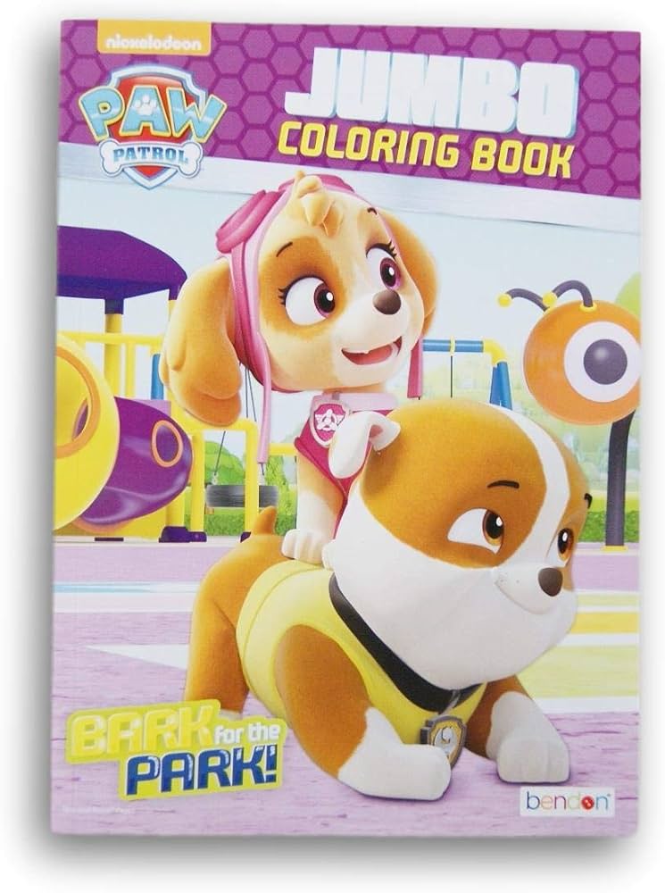 Pup patrol skye rubble marshall coloring and activity book