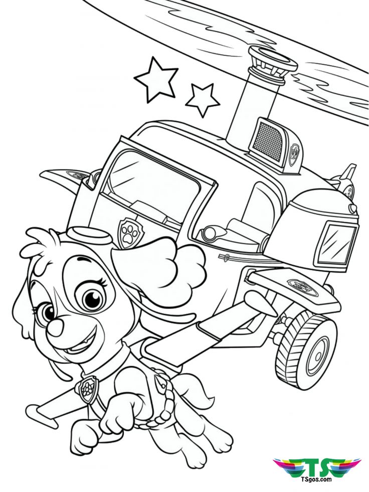 Paw patrol skye coloring pages paw patrol coloring pages paw patrol coloring birthday coloring pages