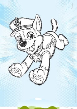 Paw patrol picture and word colouring sheets by expert mind tpt