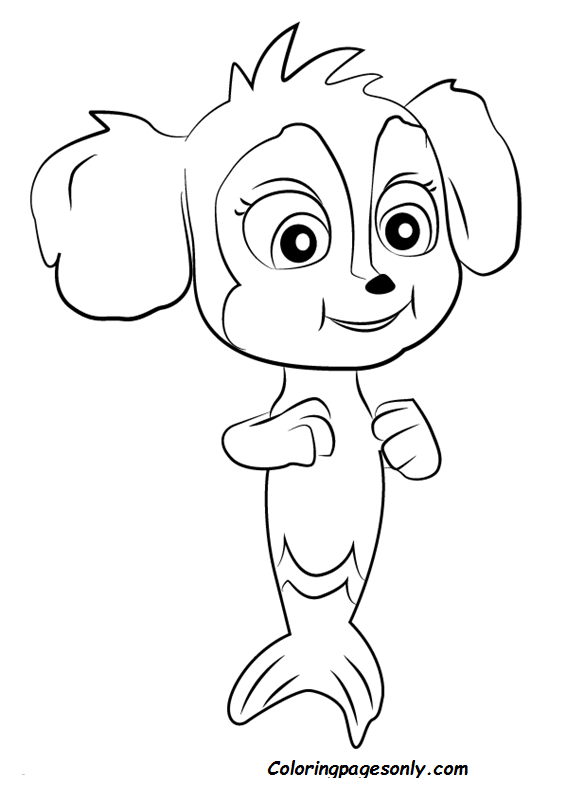 Skye paw patrol coloring pages printable for free download