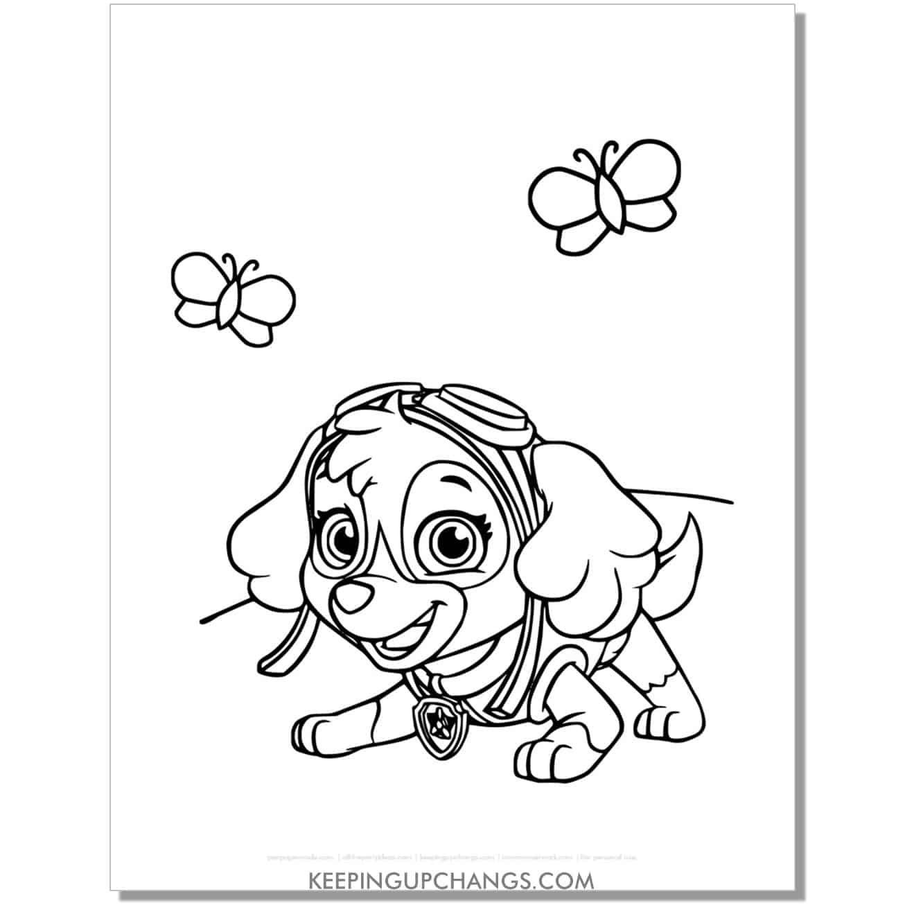 Free paw patrol coloring pages sheets popular printables