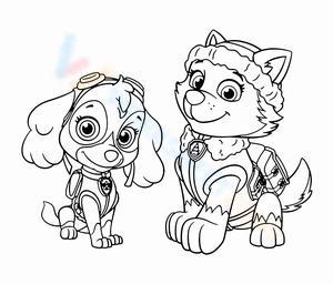 Our collection of free paw patrol coloring pages for kids