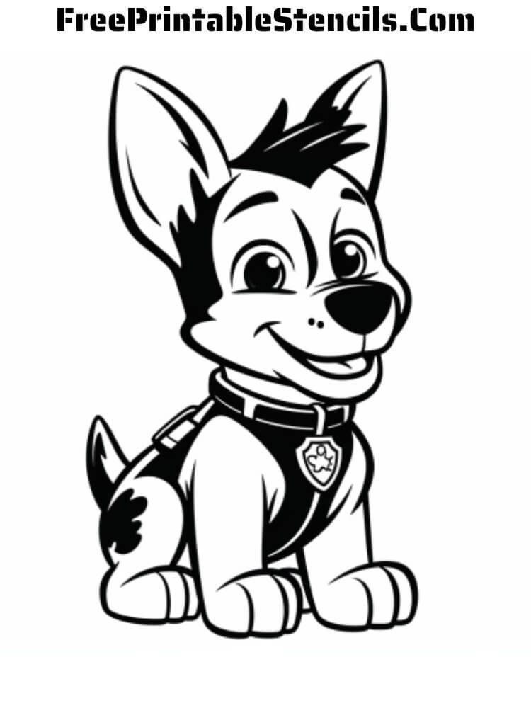 Free printable paw patrol stencils