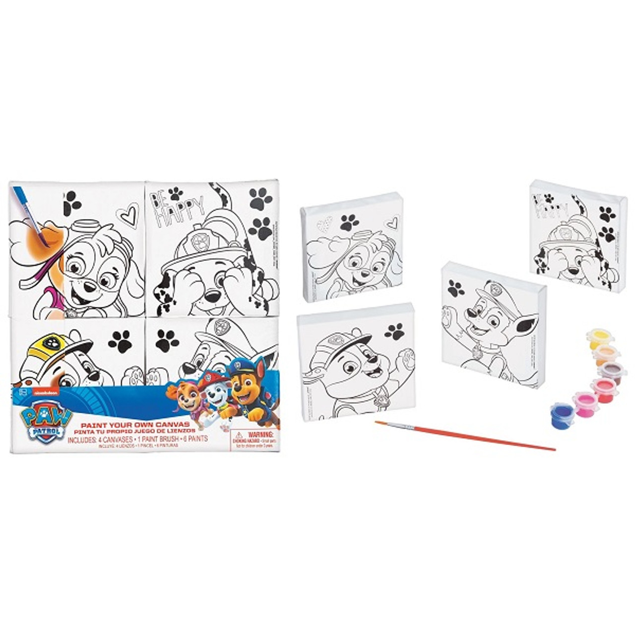 Paw patrol color your own canvas