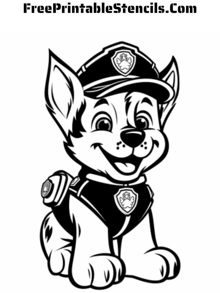 Free printable paw patrol stencils