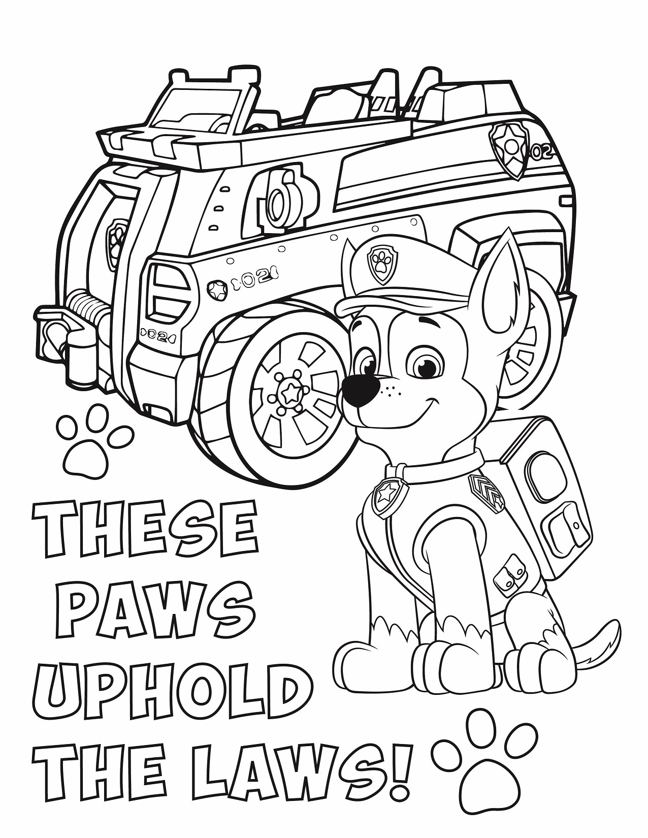 Paw patrol coloring pages â free printable coloring page