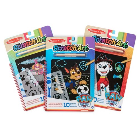 Melissa doug paw patrol scratch art bundle