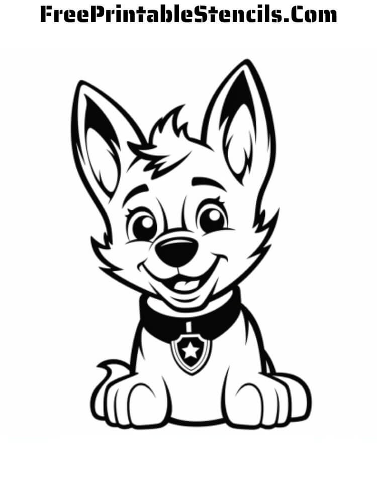 Free printable paw patrol stencils