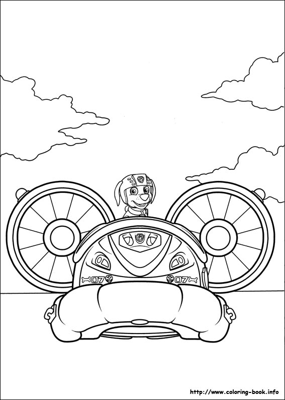 Paw patrol coloring picture