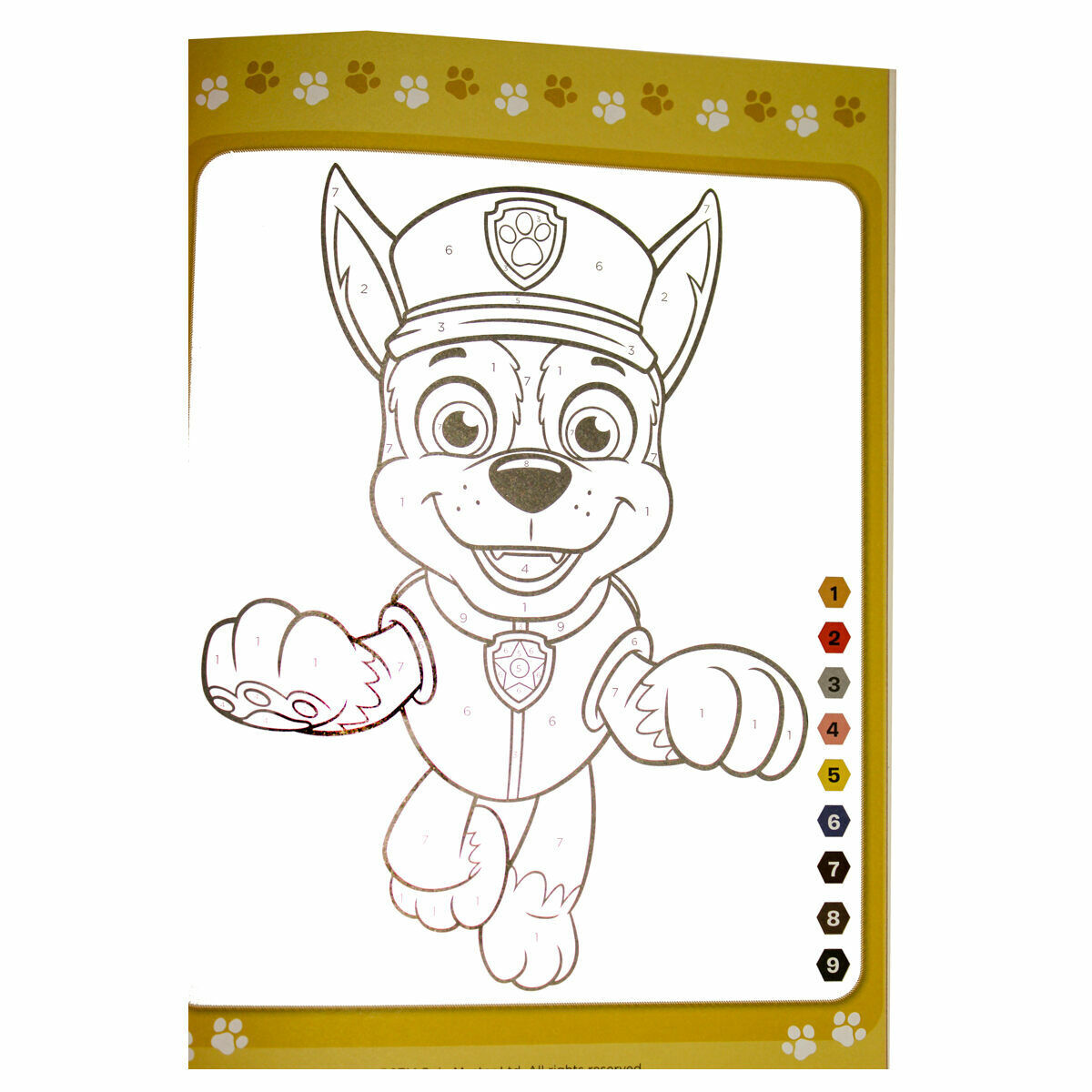 Paw patrol lour by numbers kids children fun creativity activity for ages