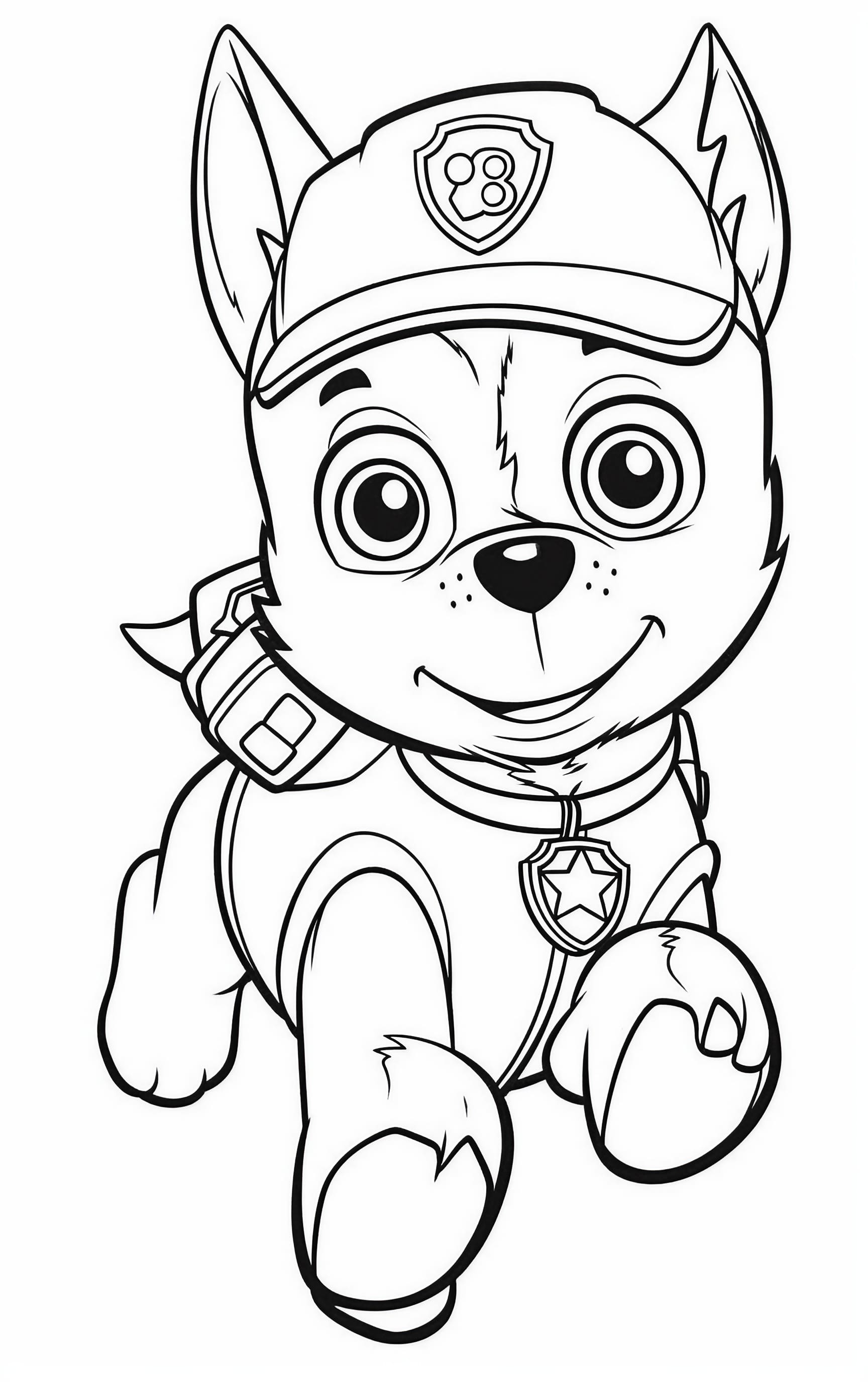 Paw patrol coloring pages for free printable