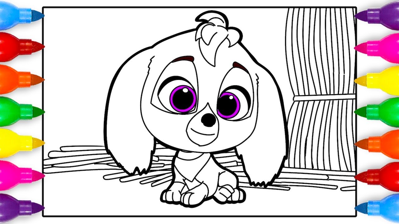 Skye coloring pages paw patrol the ighty ovie