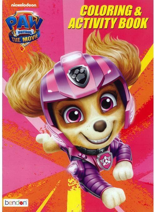 Paw patrol the movie coloring and activity book liberty coloring books at retro reprints