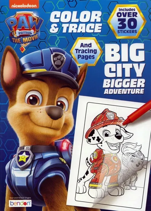 Paw patrol movie coloring book rare unused