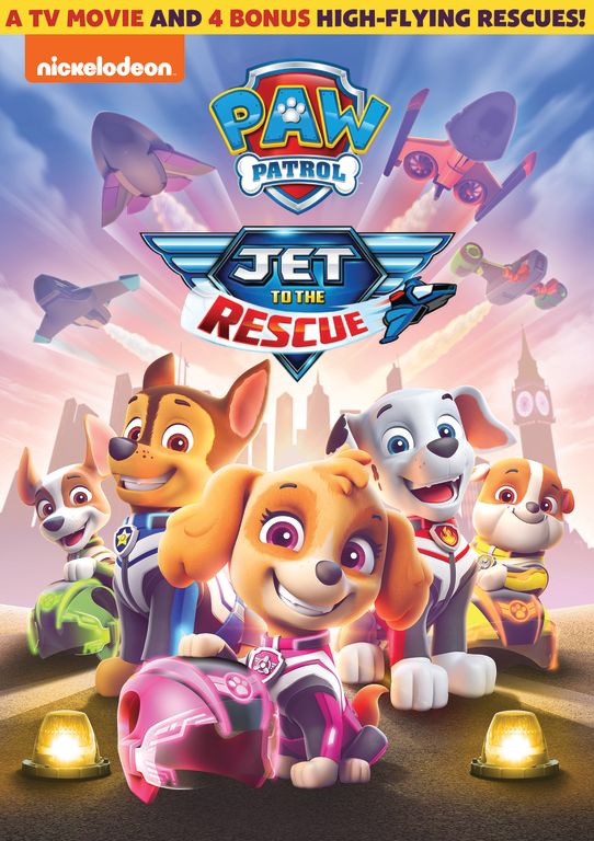 Paw patrol jet to the rescue dvd giveaway free coloring page and crafts