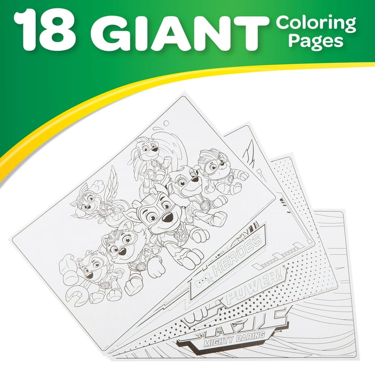 Crayola paw patrol giant coloring pages paw patrol coloring pages gift for kids unisex child