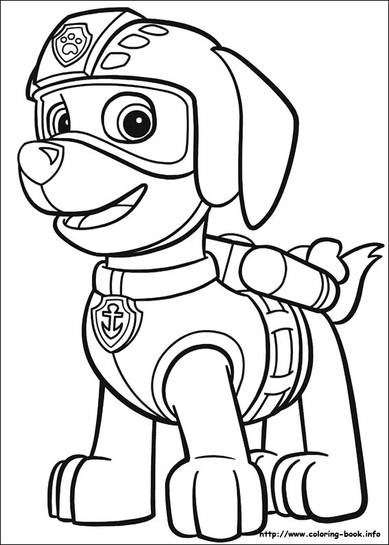 Paw patrol coloring picture