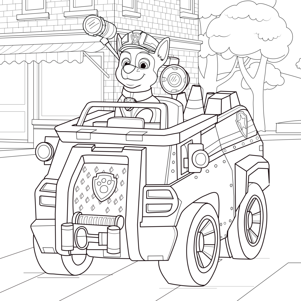 Free printable paw patrol coloring pages