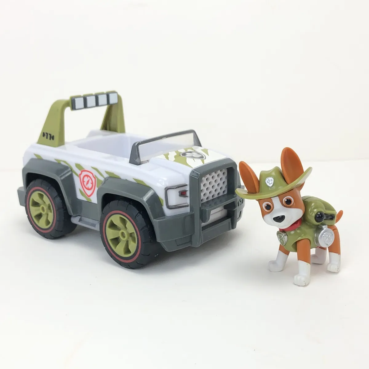 Paw patrol tracker jungle rescue cruiser jeep vehicle dog figure