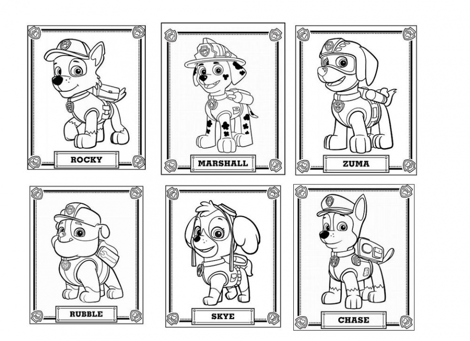 Get this paw patrol coloring pages free to print