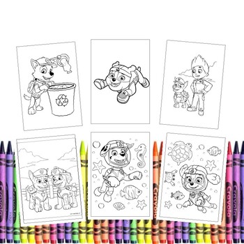 Enhance fine motor skills with printable paw patrol coloring pages for kids