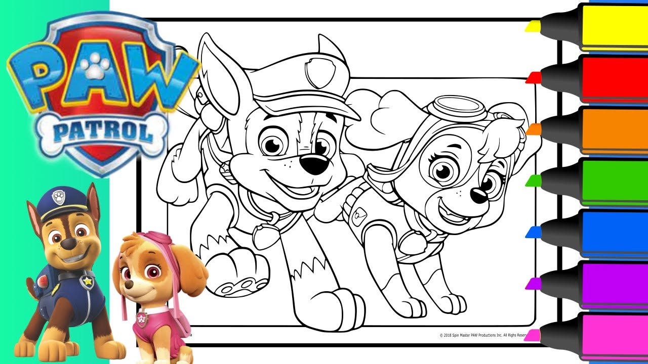 Paw patrol coloring pages