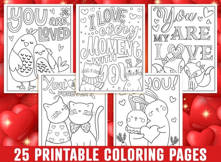 Valentines day coloring pages printable valentine