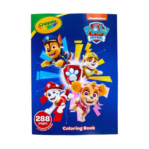 Crayola pg paw patrol coloring book with sticker sheets