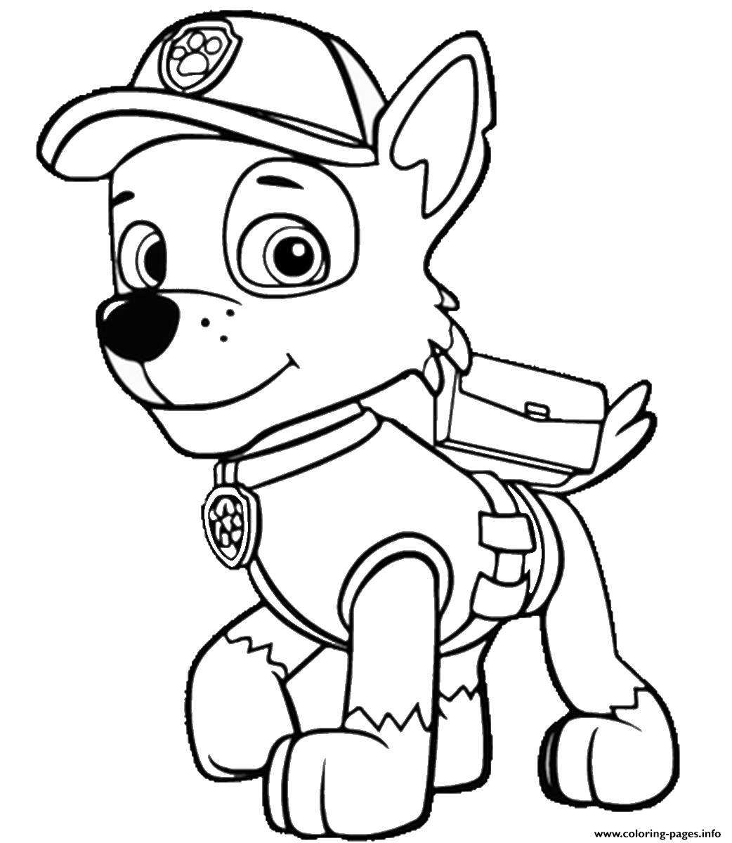 Free paw patrol coloring pages