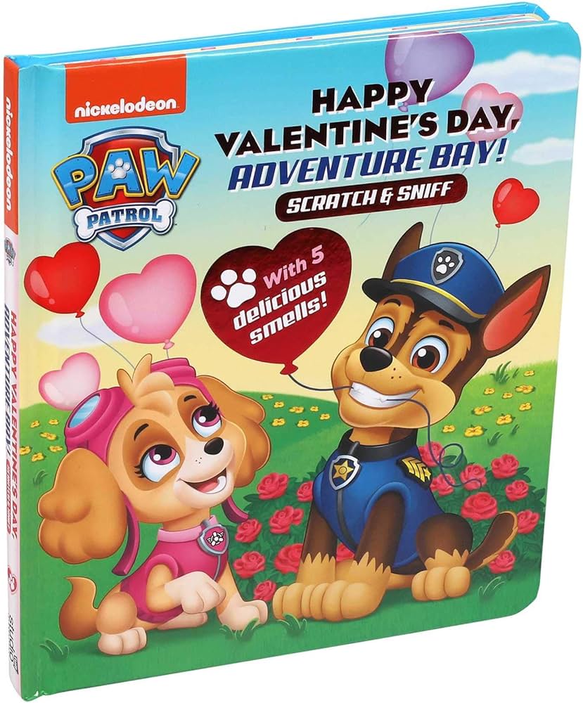 Nickelodeon paw patrol happy valentines day adventure bay scratch and sniff fischer maggie books