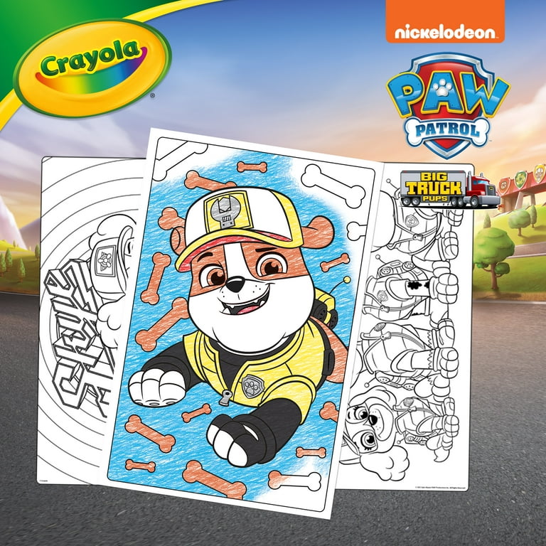 Crayola paw patrol giant coloring book pages coloring pages gifts for kids ages