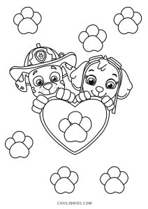 Free printable paw patrol coloring pages for kids
